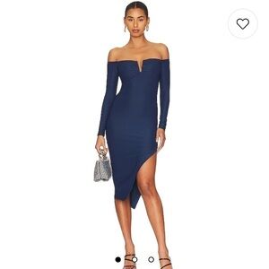 SALE NWT ALIX NYC Parke Midi Dress in Midnight